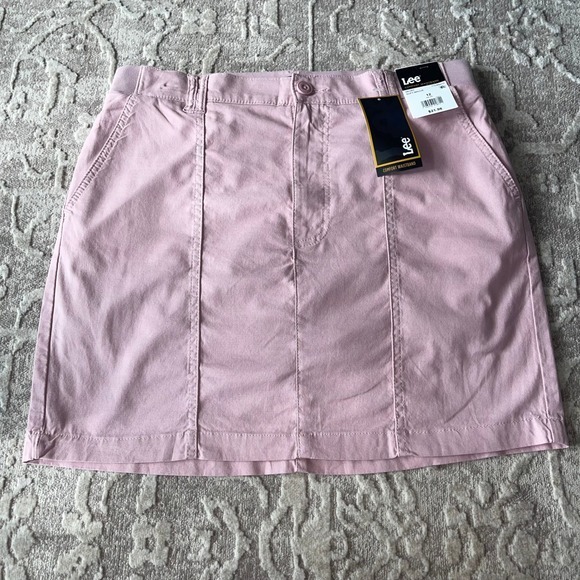 Lee Dresses & Skirts - Lee Women's Skirt Size 12 Pink Comfort Waistband Casual Mini New with Tags